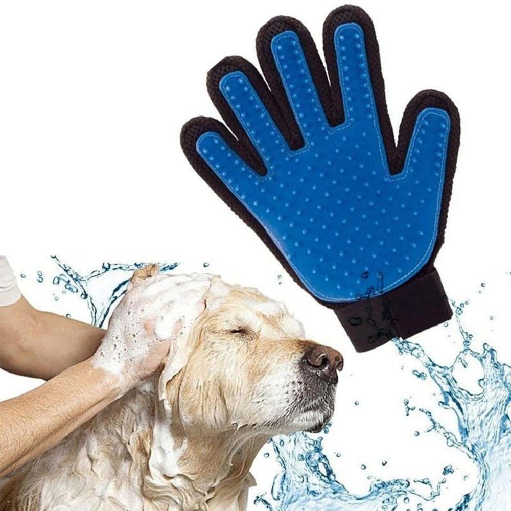 Pet Grooming Glove –Gentle Deshedding & Massage Tool