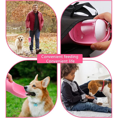 Portable Dog Water Bottle 3in1