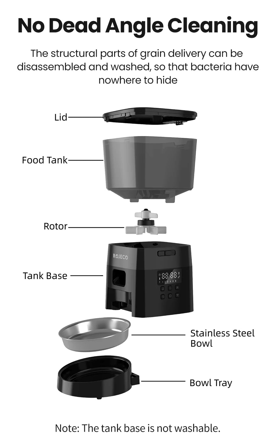 Automatic Pet Feeder Button Version Auto