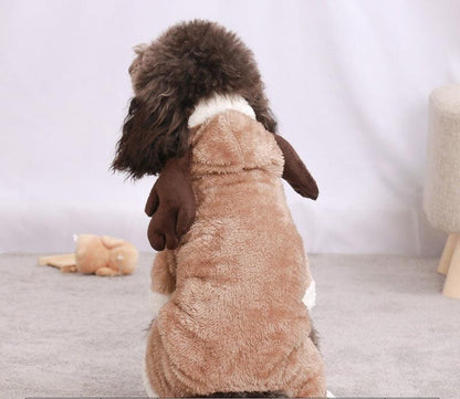 Cozy Cartoon Fleece Dog Pajamas-2