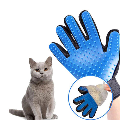 Pet Grooming Glove –Gentle Deshedding & Massage Tool