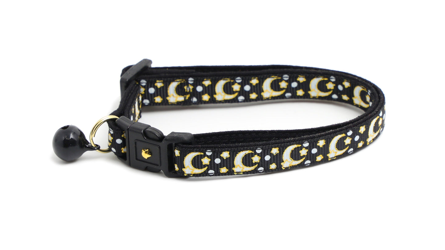 Moon & Stars Glow Cat Collar
