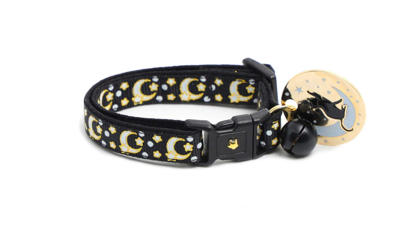 Moon & Stars Glow Cat Collar